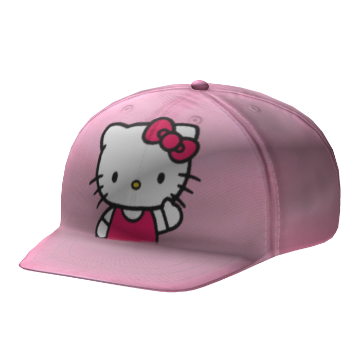 Light Pink Swag Cap Hat Kitty