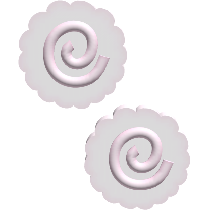 baby pink heart pearl hairclip