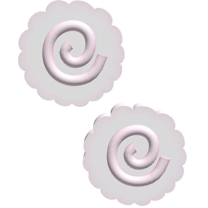 baby pink heart pearl hairclip