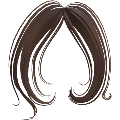 ♡ cascading wavy curly framing bangs (brown)