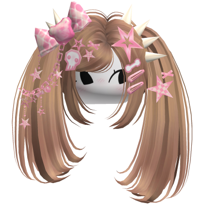 ♡ Scene Spiky Moe Pigtails (Honey Blonde)