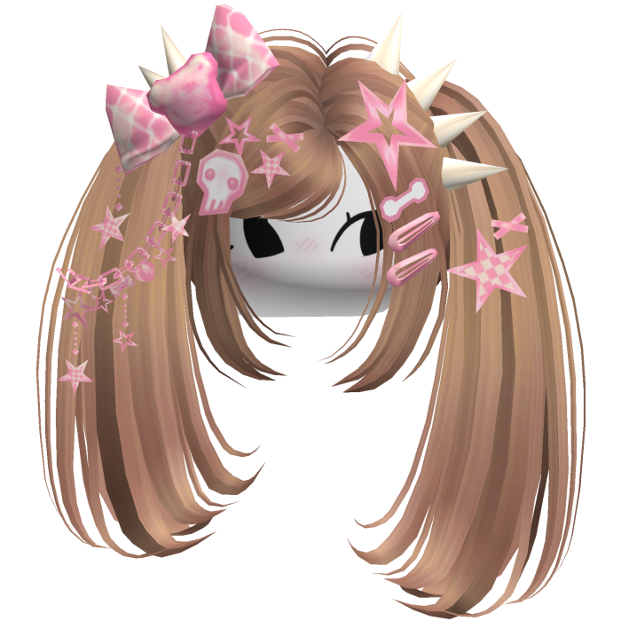 ♡ Scene Spiky Moe Pigtails (Honey Blonde)
