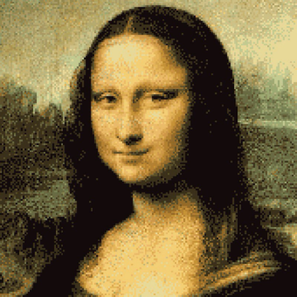 Mona Lisa pixel art Roblox decal