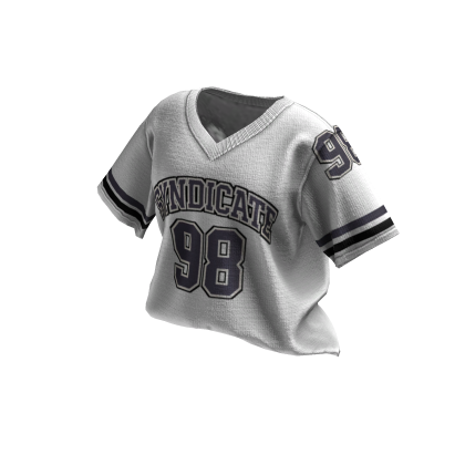 Stylish Jersey (White Blue Grey)
