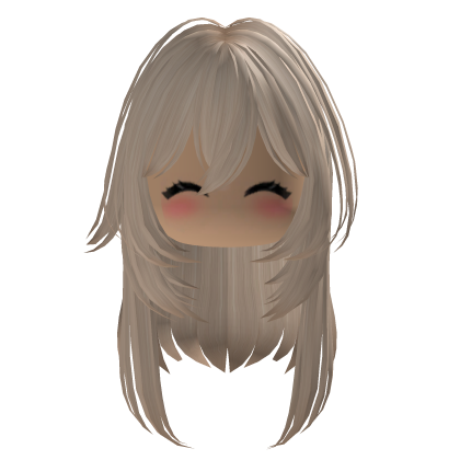 Cute Blonde Hair Y2K Preppy Long Girl Face
