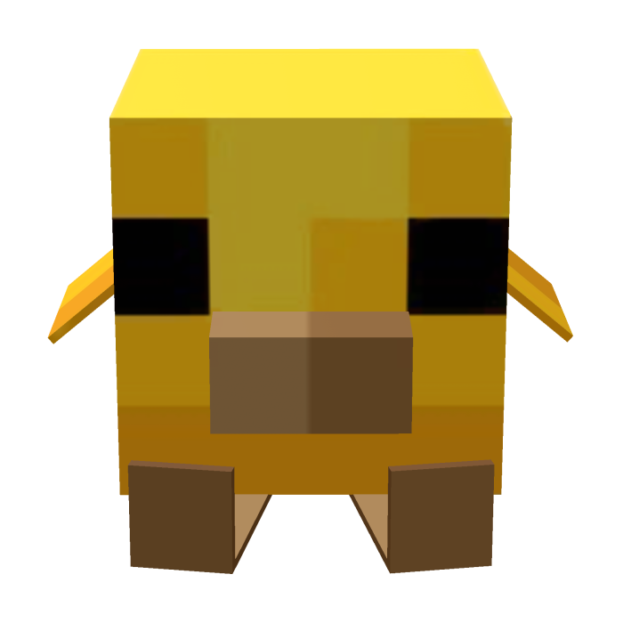 8 Bit Chick Sitting on Head