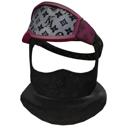 Designer Pink Ski Mask 