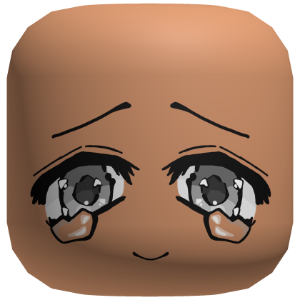 Shy Teardrops Smile Soft Girl Face  Roblox item