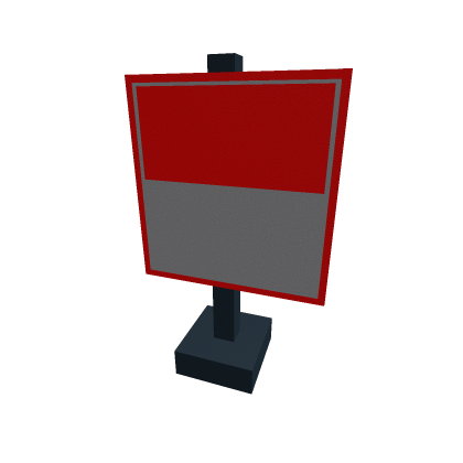 Placa de Cuidado Com o Buraco