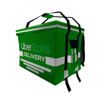 Uber Eats Delivery backpack Roblox item