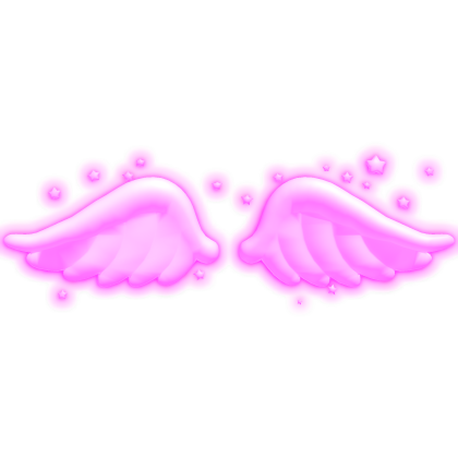 Cute Glowing Pink Angel Wings (Emissive)