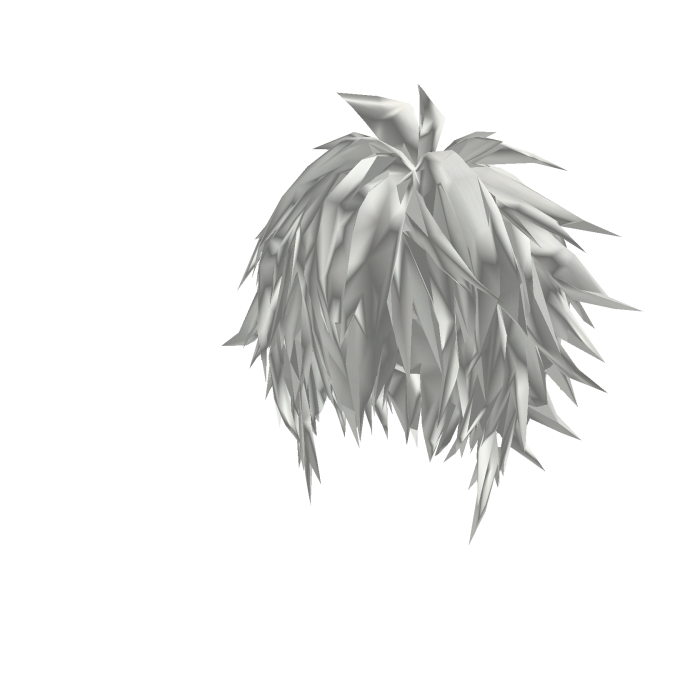 Spiky Anime Hair: Frost White