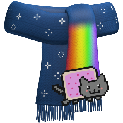 Rainbow Kitty Scarf