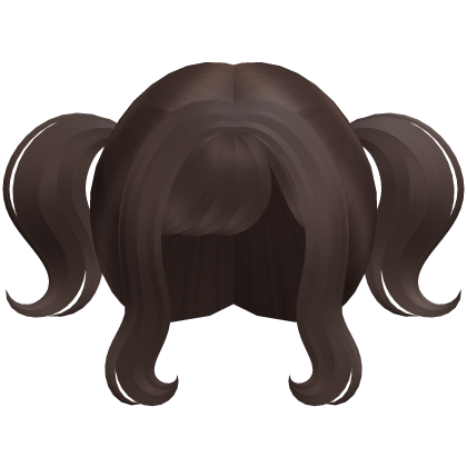 brown wispy anime cutie mini pigtails