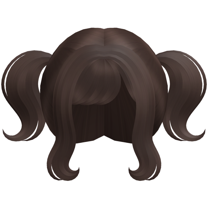brown wispy anime cutie mini pigtails