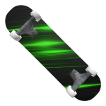 Green Super Laser Skateboard