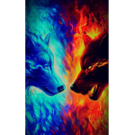 Wolf are cutely
