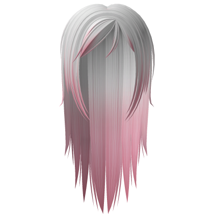 Long Wispy Emo Hair in Blushed Rose