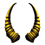 Golden Evil Demon Horns