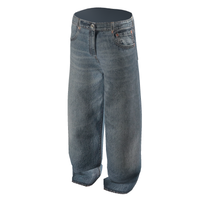 Light Washed Baggy Jeans thumbnail