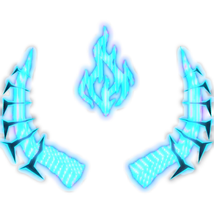 [🌟 Glowing + Rainbow Animated ]  Flame Neon Horns Roblox item render
