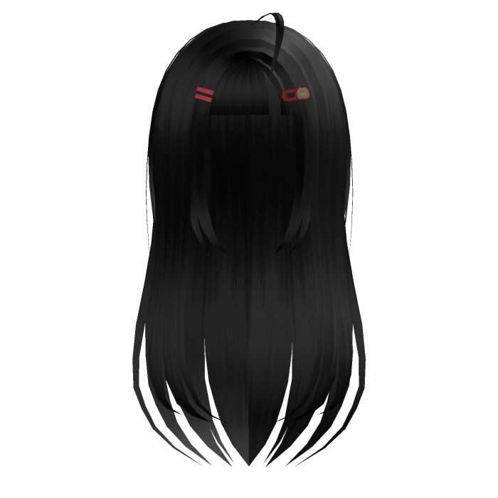  igari twee apple hairclip black long hair