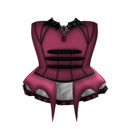 Dracula's daughter's pink vampire dress