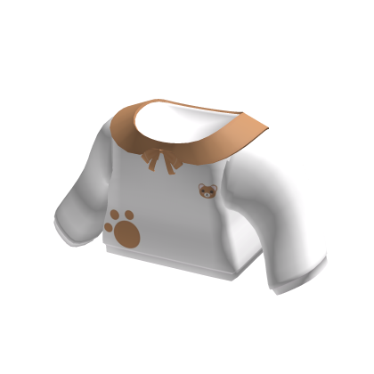 ♡ cute white sailor brown bear paw school uniform thumbnail