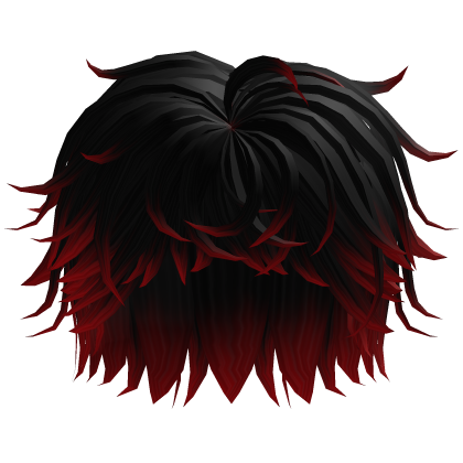 Red and Black Messy Hair
