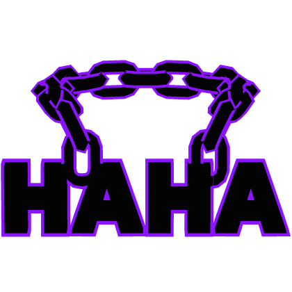 Cartoony Purple Haha Chain Roblox item