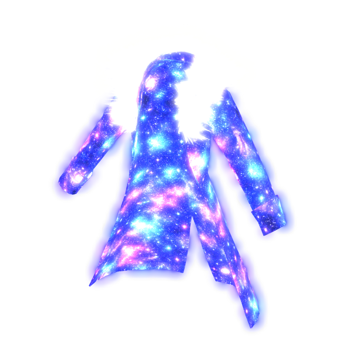 Universe Boss glowing fur collar jacket 