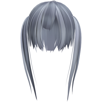 blunt cut kuudere twintails ·༻𐫱༺· blue highlights Roblox item