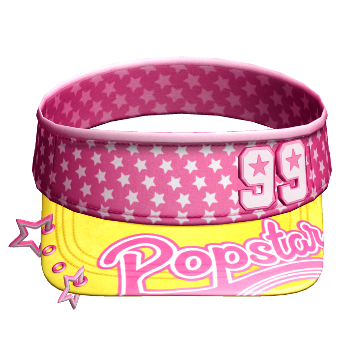 Amekaji Gyaru Harajuku Star Visor Pink Yellow