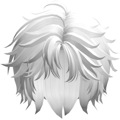 White Messy Wolfcut