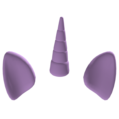 Pony alicorn purple ears with horn