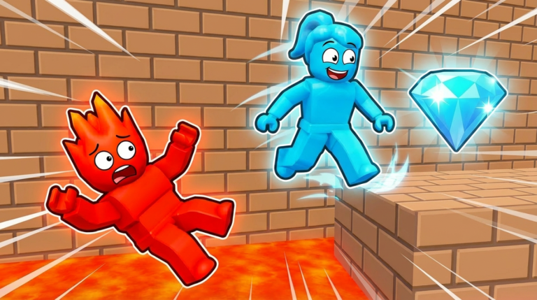 [🌕] Water & Fire [2 Player Obby] screenshot 2