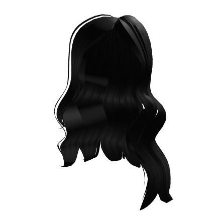 Long Wavy Hair  Jet Black. 