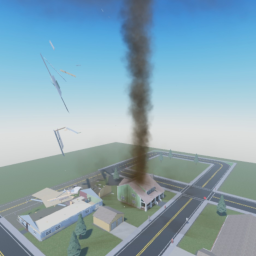 Tornado destroys a town