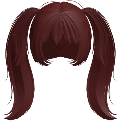 red adorable long twin pigtail hair Roblox item