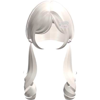 Cute Curly Blonde Front Pigtails with Clips