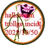 hallow ween 2022/50/10 trollge incidetn Roblox badge thumbnail