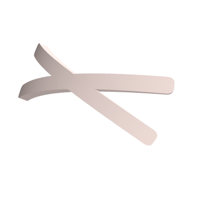 Cute White Crossed Hair Pins Roblox item