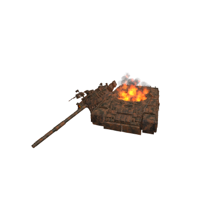 destroyed DDR tank
