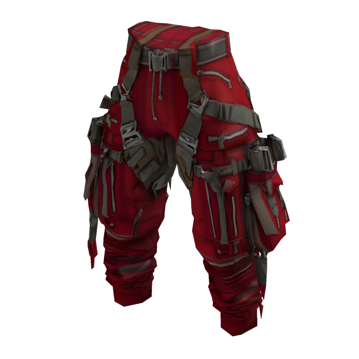 Red Techwear Utility Pants