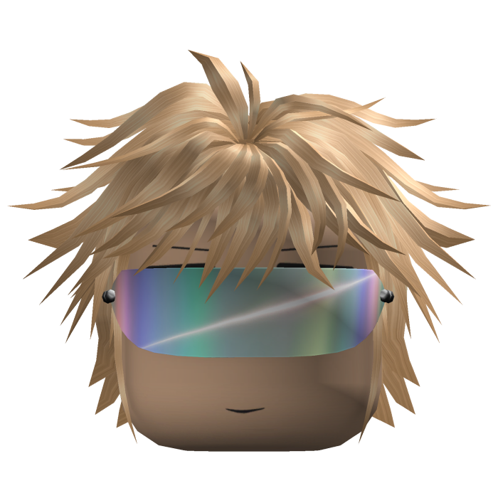 Spiky Anime Hair w/ Visor (Blonde)