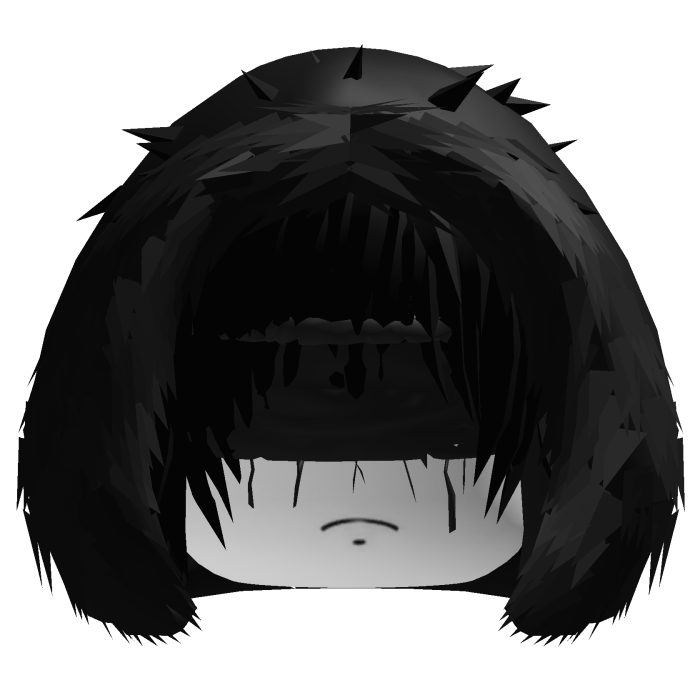 Vkei Emo Dashie Anime Black Hair Fur Hood Eye Band