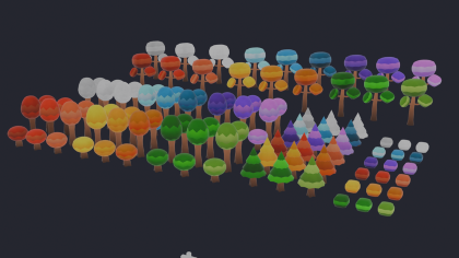 Stylized Cartoon Trees Pack preview 1
