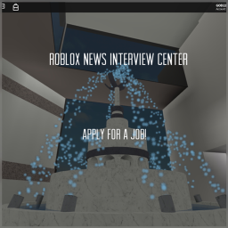 The Roblox New's Interview center.