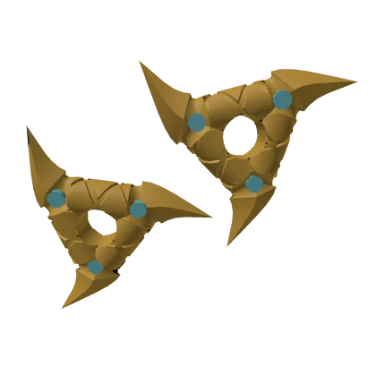 Golden Shurikens of Ice Lego Ninjago Roblox Item Rolimon s