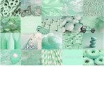 Green pastel art